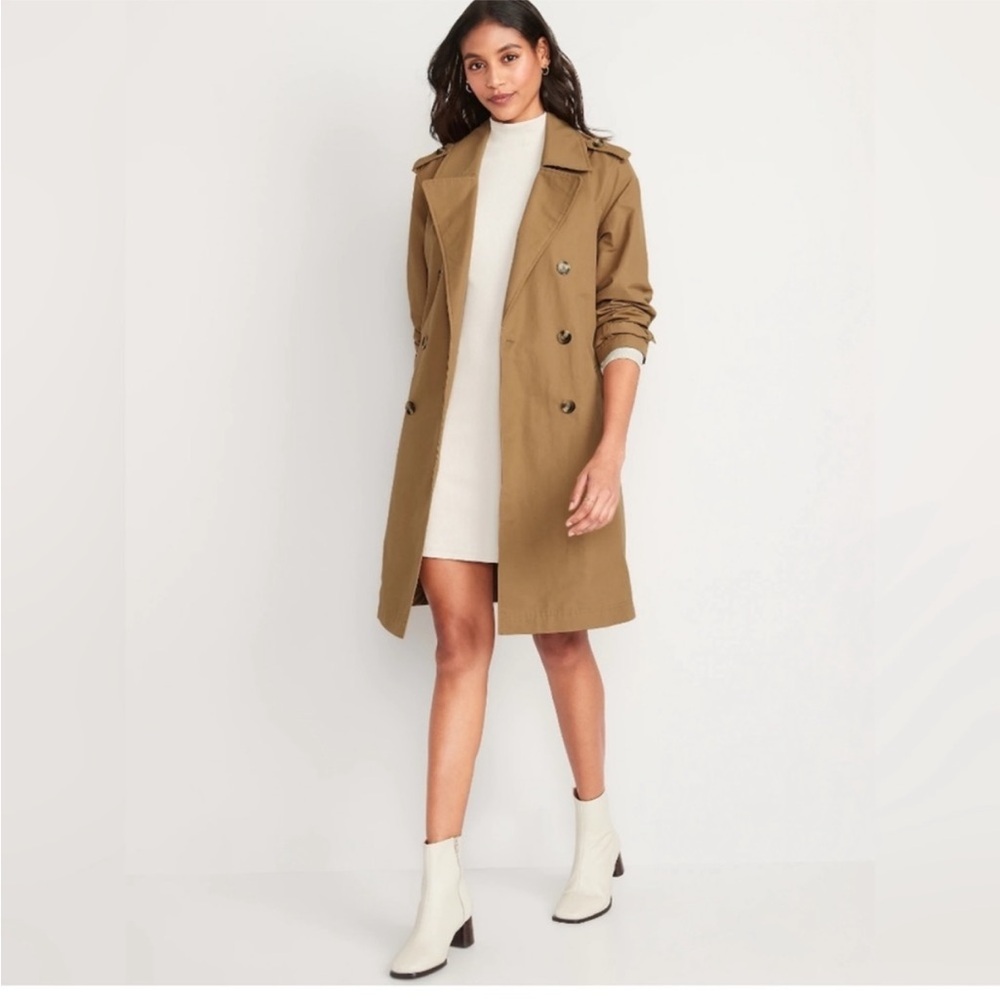 Old Navy Women's Tan Trench Coat
